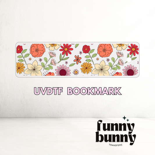 Spring Flowers  - UVDTF Bookmark Decal