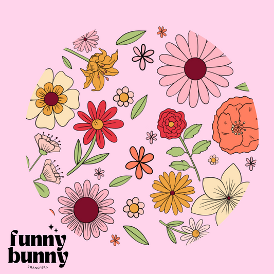 Spring Flowers - UVDTF Lid Decal