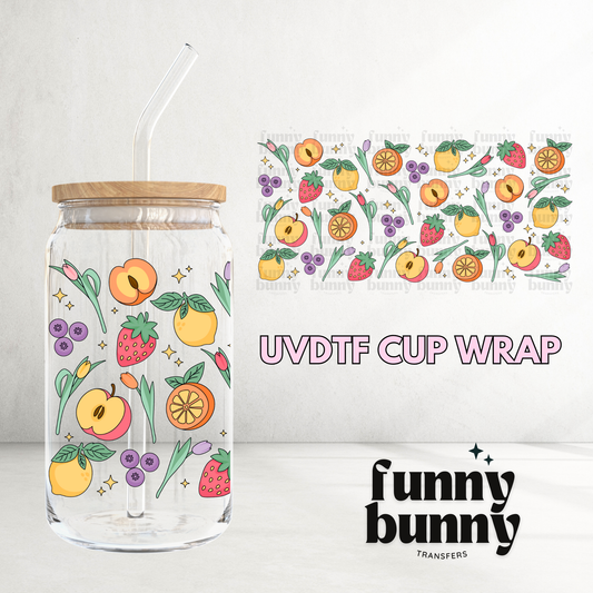 Spring Fruits - 16oz UVDTF Cup Wrap