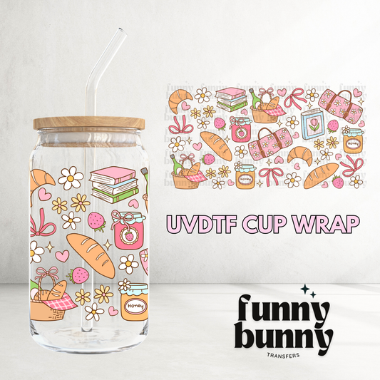 Spring Picnic - 16oz UVDTF Cup Wrap