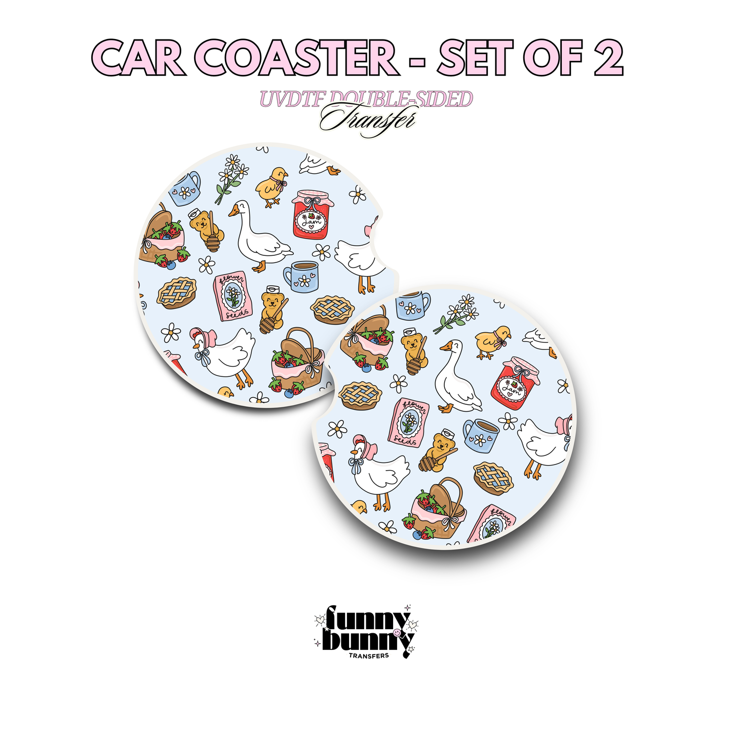 Spring Picnic - UVDTF Coaster