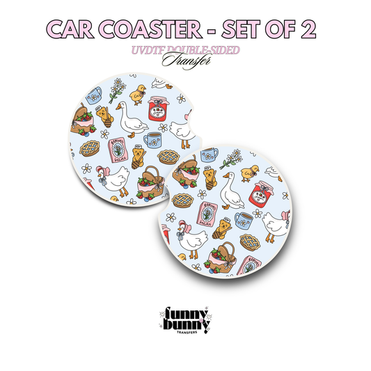Spring Picnic - UVDTF Coaster