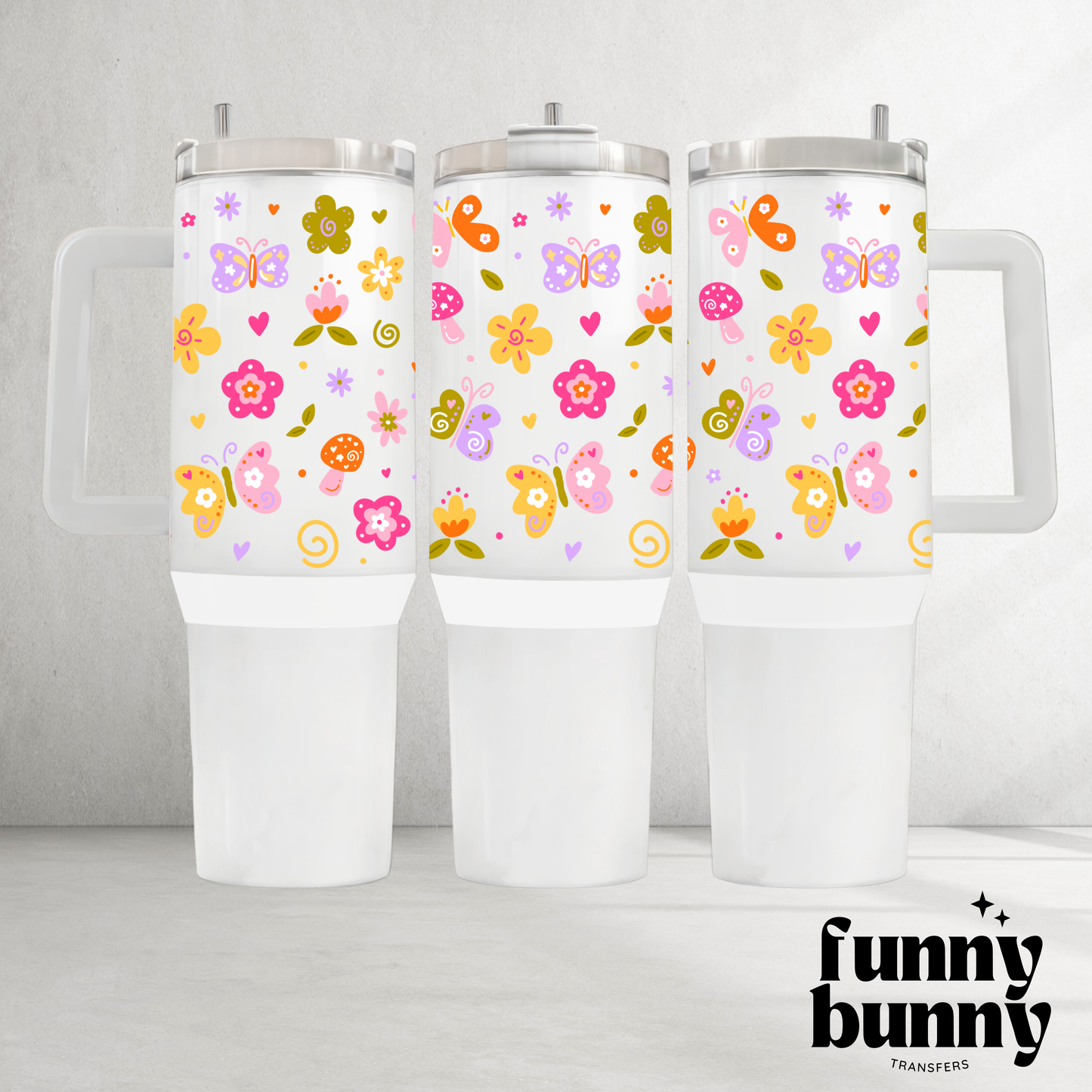 Spring Retro Field - 40oz UVDTF Tumbler Wrap