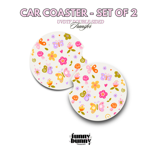 Spring Retro Field - UVDTF Coaster