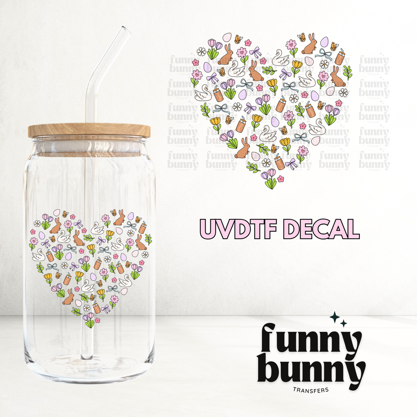 Spring Swans - UVDTF Decal