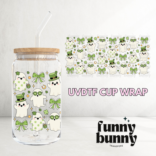 St Patricks Ghosts - 16oz UVDTF Cup Wrap