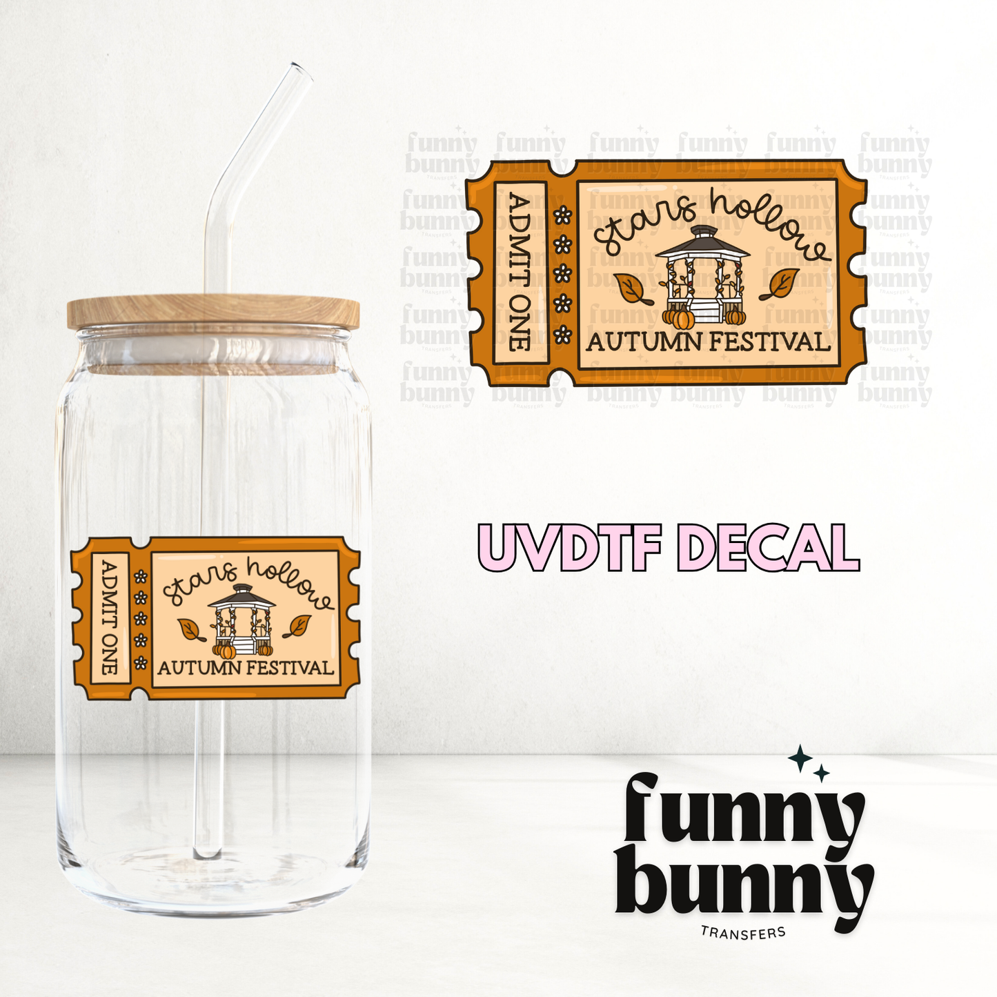 Stars Hollow Autumn Festival - UVDTF Decal