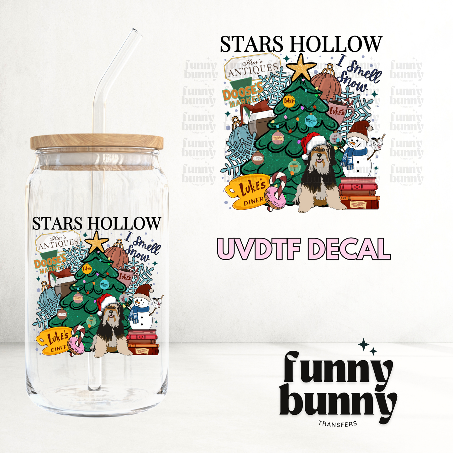 Stars Hollow Snow 2.0 - UVDTF Decal