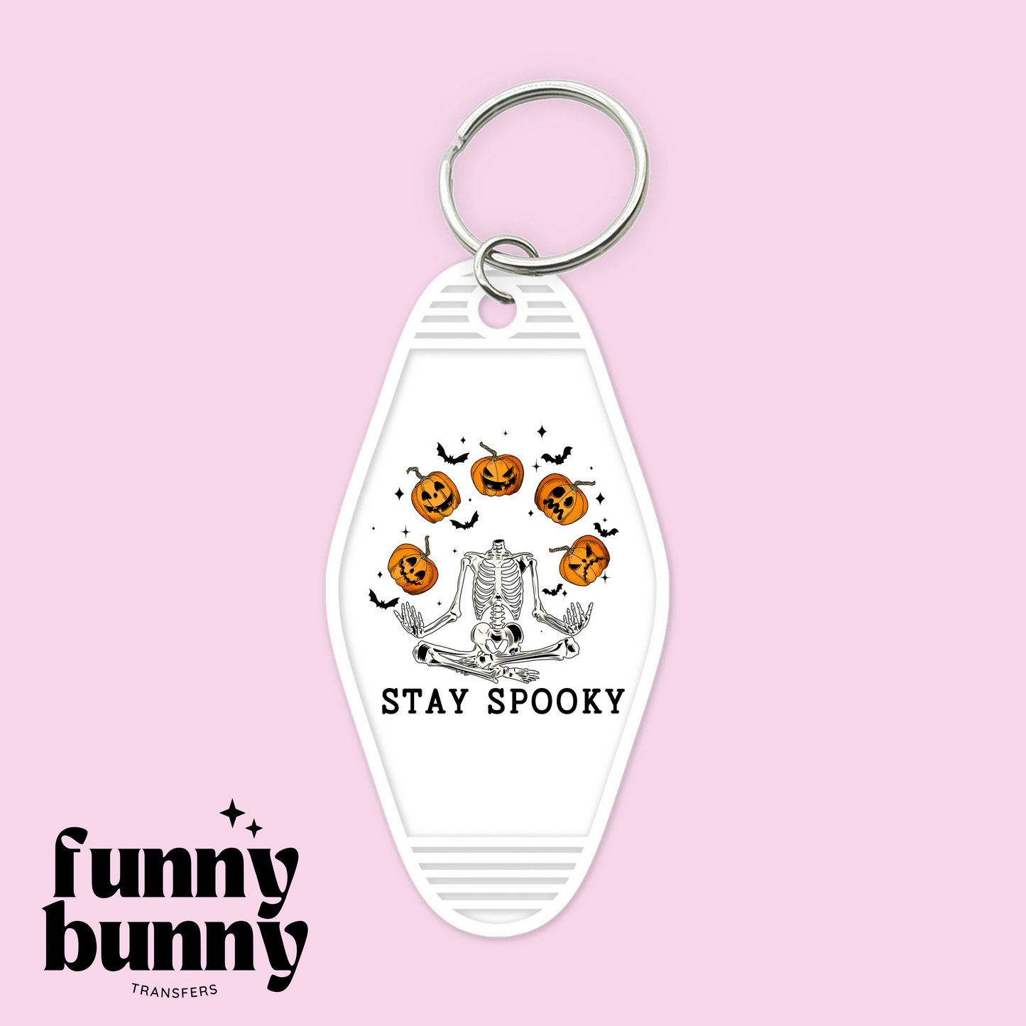 Stay Spooky Skeleton - Motel Keychain