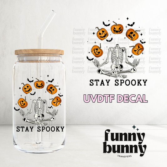 Stay Spooky skeleton - UVDTF Decal