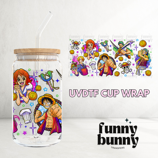 Straw Hats - 16oz UVDTF Cup Wrap