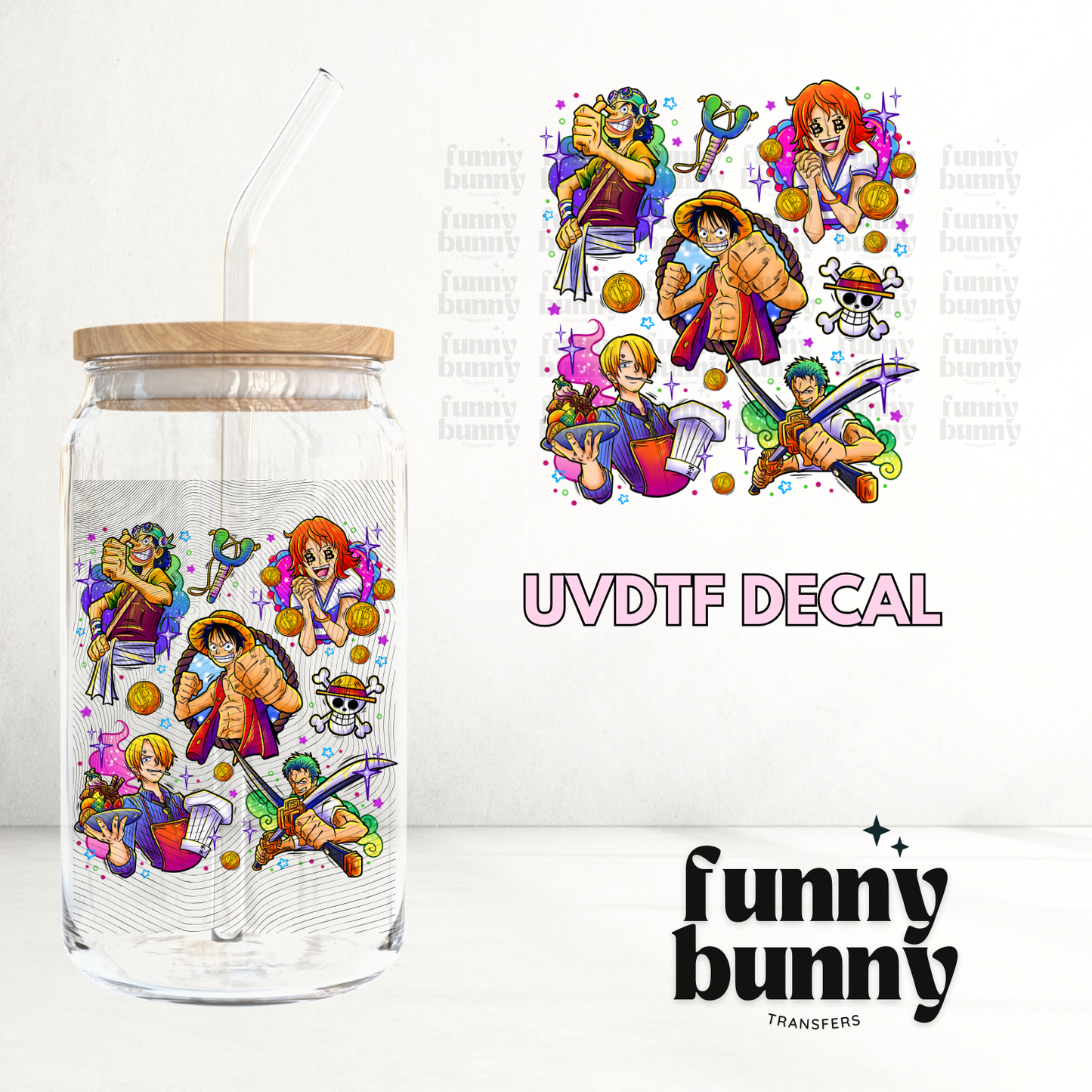 Straw Hats - UVDTF Decal