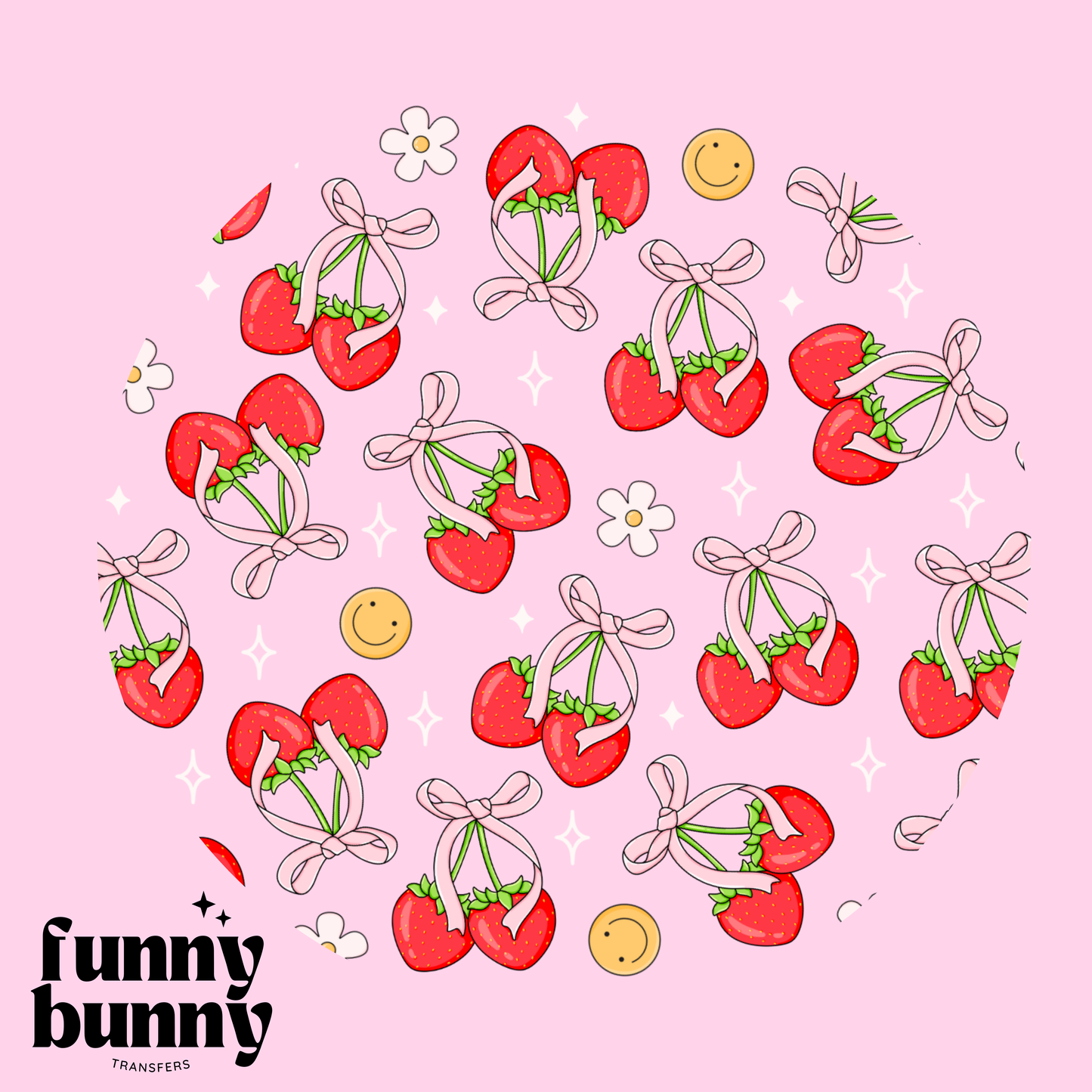 Strawberries & Smiles - UVDTF Lid Decal
