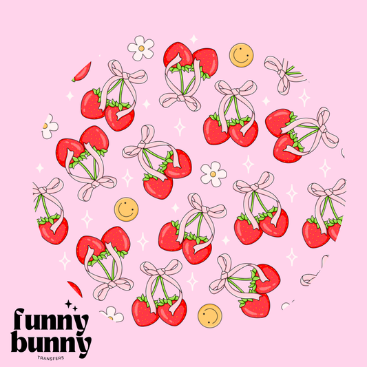 Strawberries & Smiles - UVDTF Lid Decal