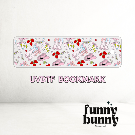 Strawberry Cowgirl - UVDTF Bookmark Decal