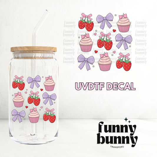 Strawberry Cupcakes - UVDTF Decal