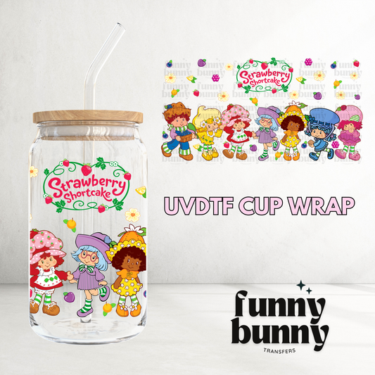 Strawberry Friends - 16oz UVDTF Cup Wrap
