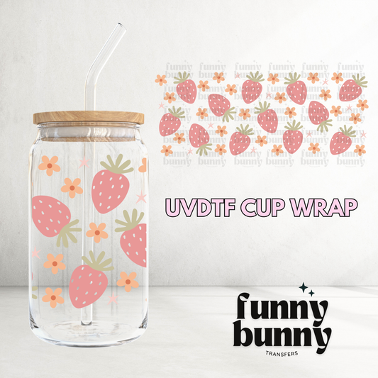 Strawberry Sweets - 16oz UVDTF Cup Wrap