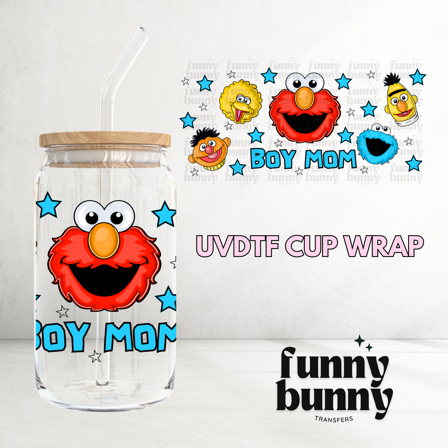 Street Friends Boy Mom - 16oz UVDTF Cup Wrap