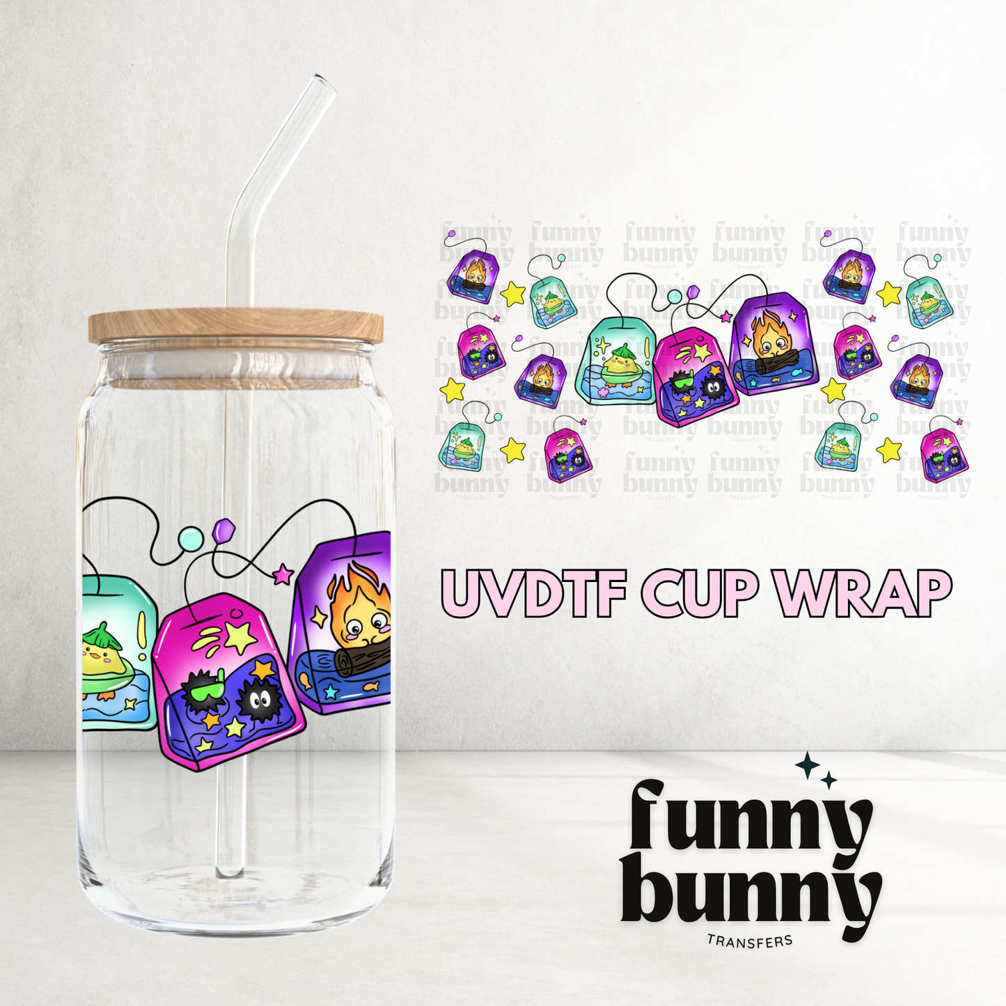 Studio G Teabags - 16oz UVDTF Cup Wrap