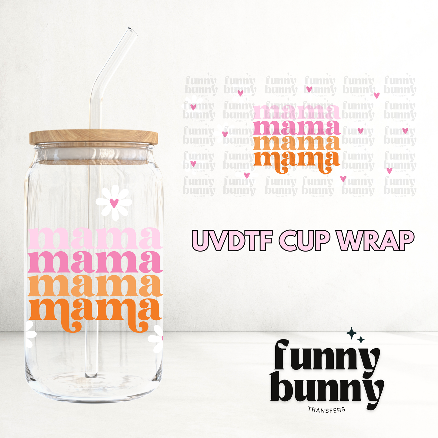 Summer Mama - 16oz UVDTF Cup Wrap