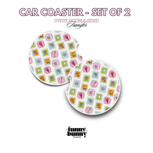 Summer Stamps - UVDTF Coaster