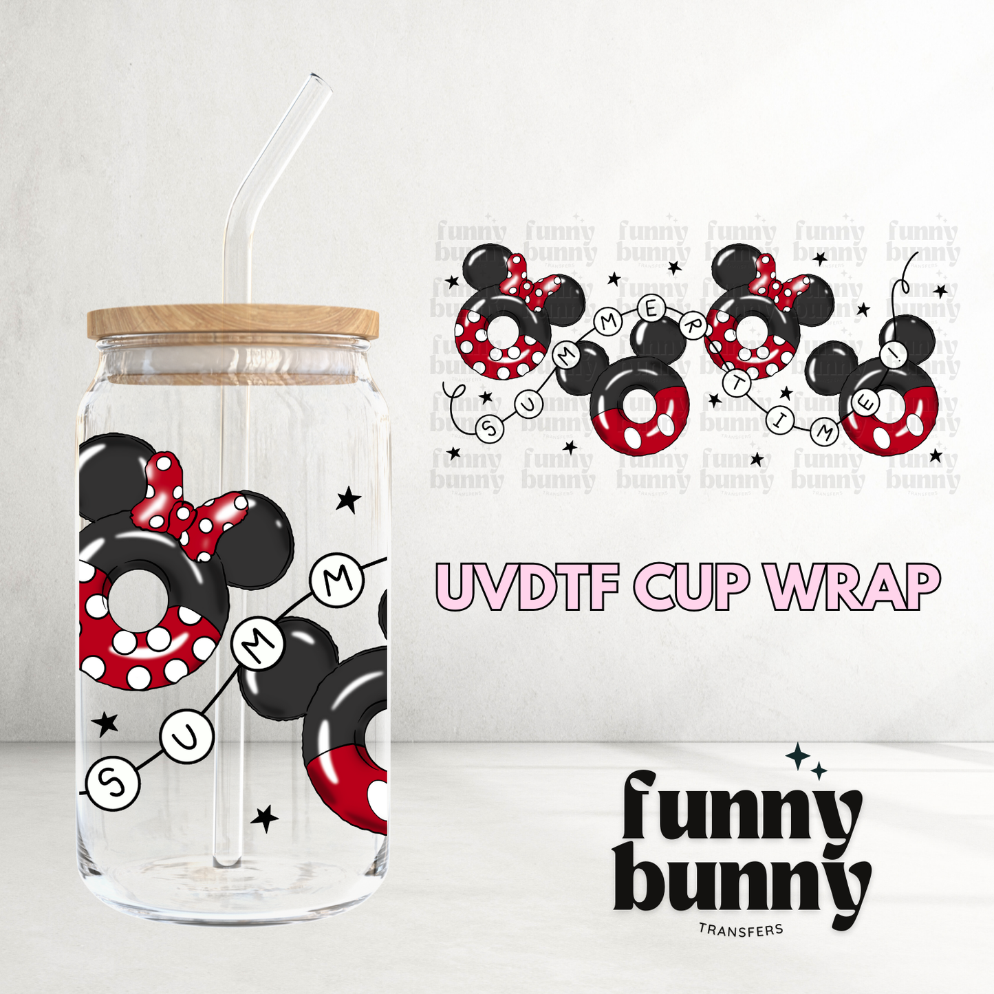 Summer Time 2.0 - 16oz UVDTF Cup Wrap