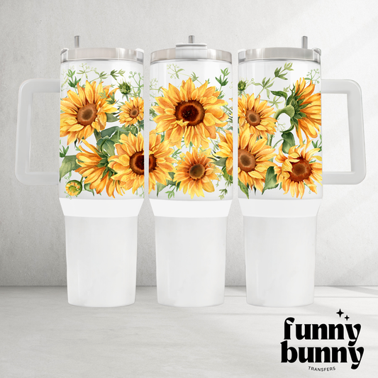 Sunflower Bouquet - 40oz UVDTF Tumbler Wrap