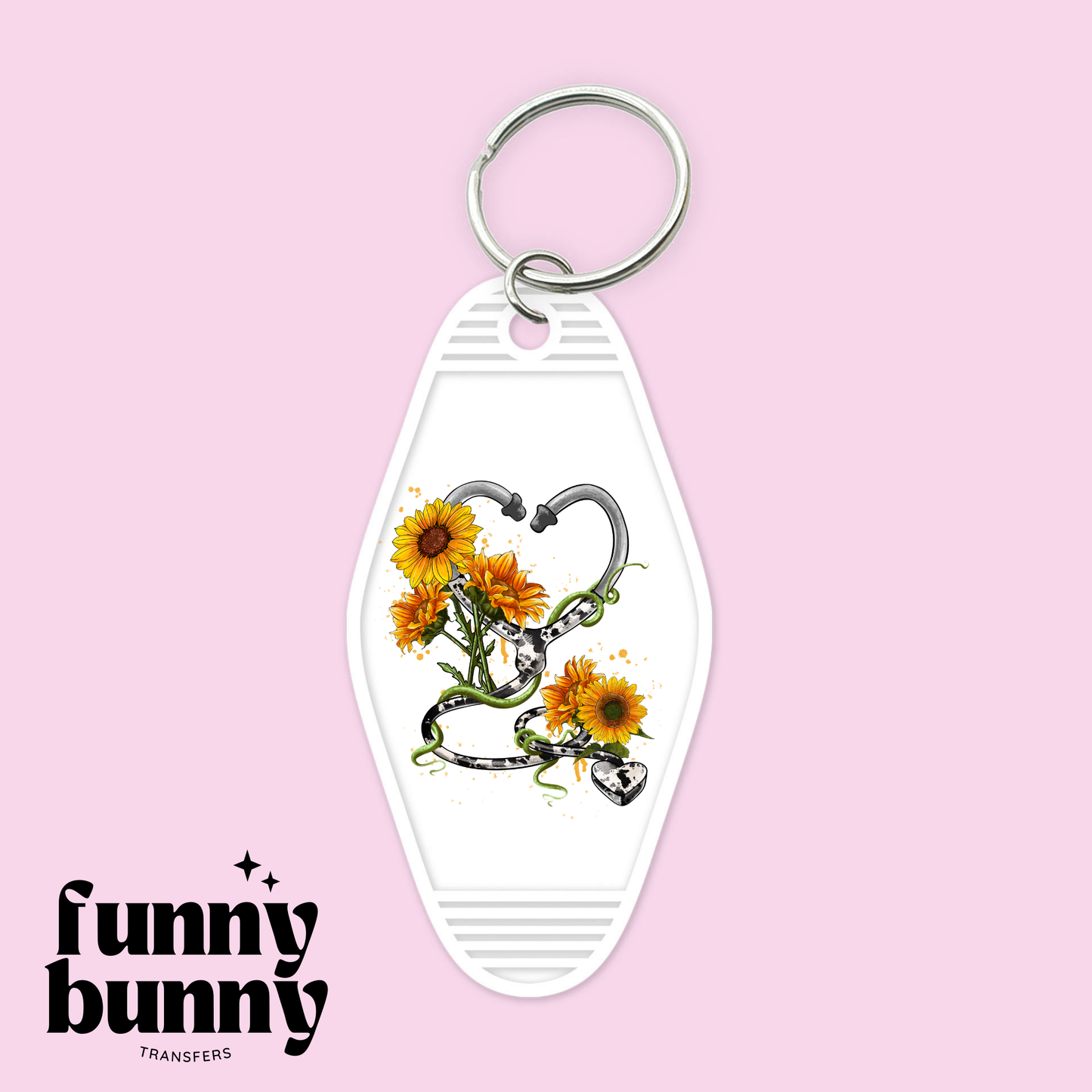 Sunflower Nurse - Motel Keychain