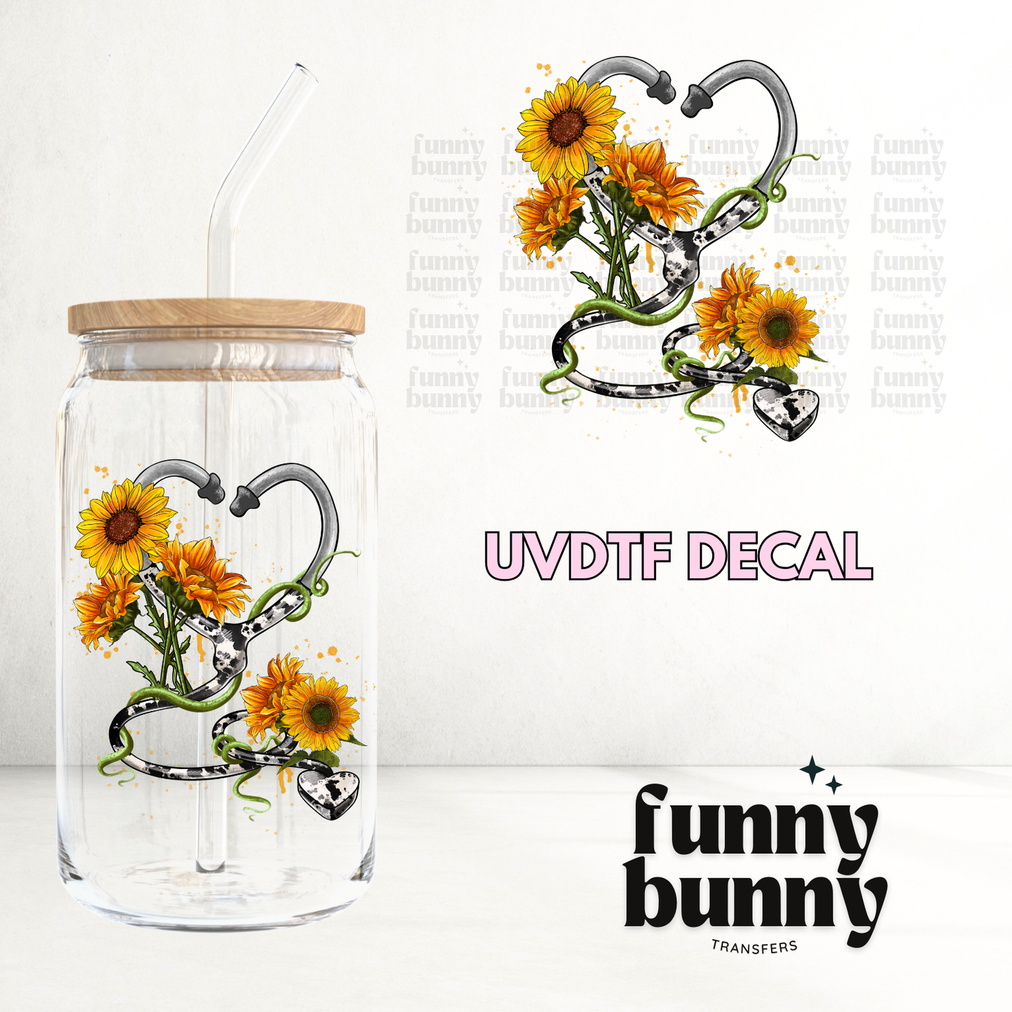 Sunflower Nurse - UVDTF Decal
