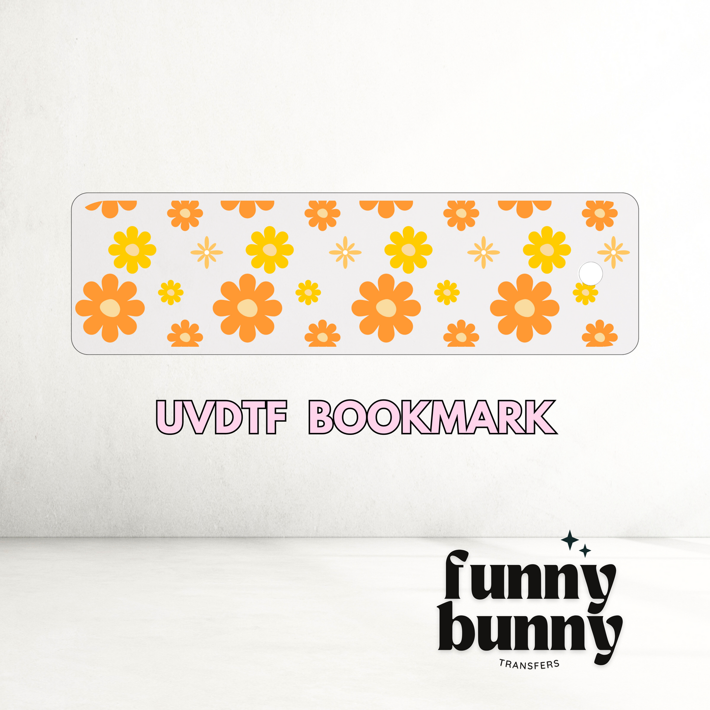 Sunset Daisies - UVDTF Bookmark Decal