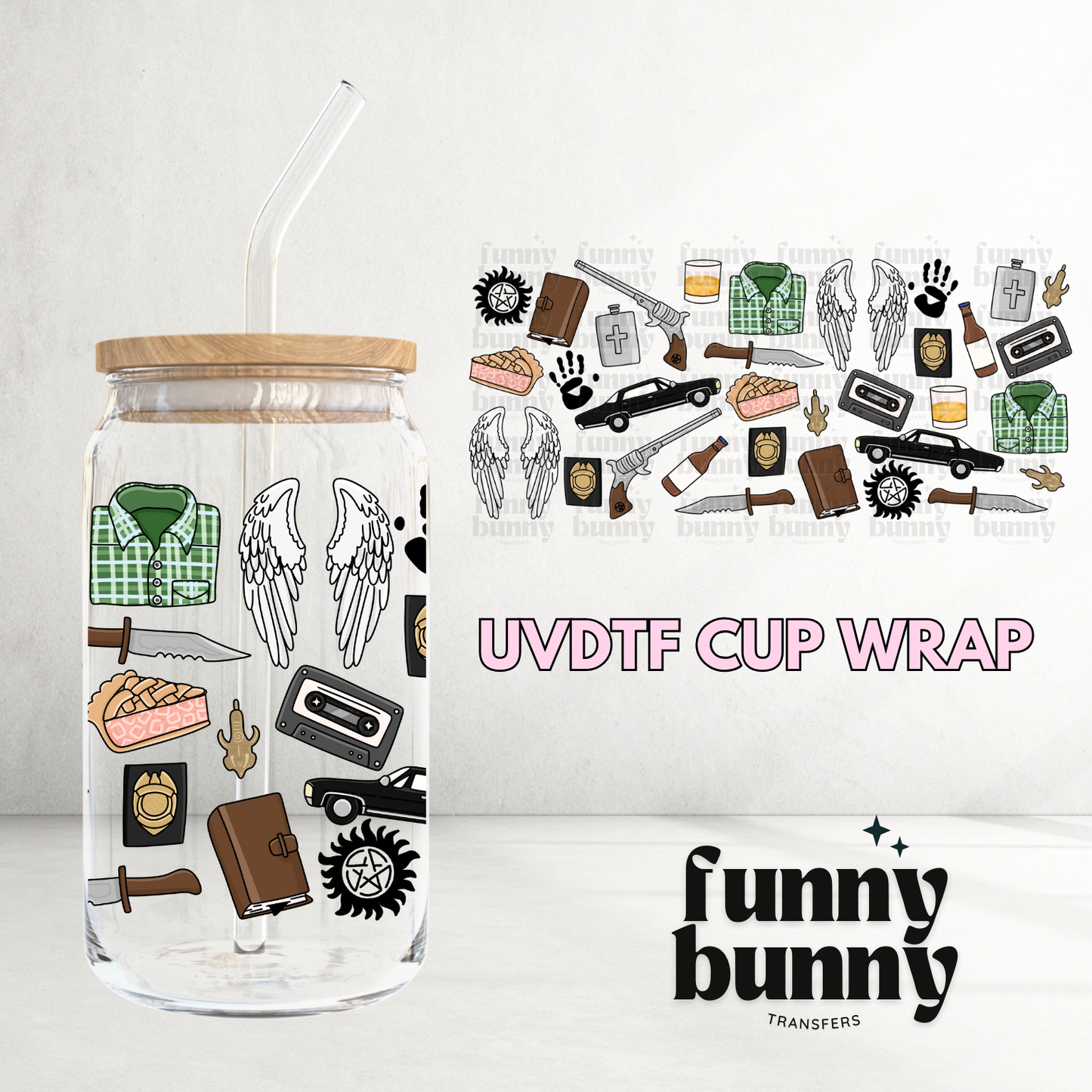Super Natural - 16oz UVDTF Cup Wrap