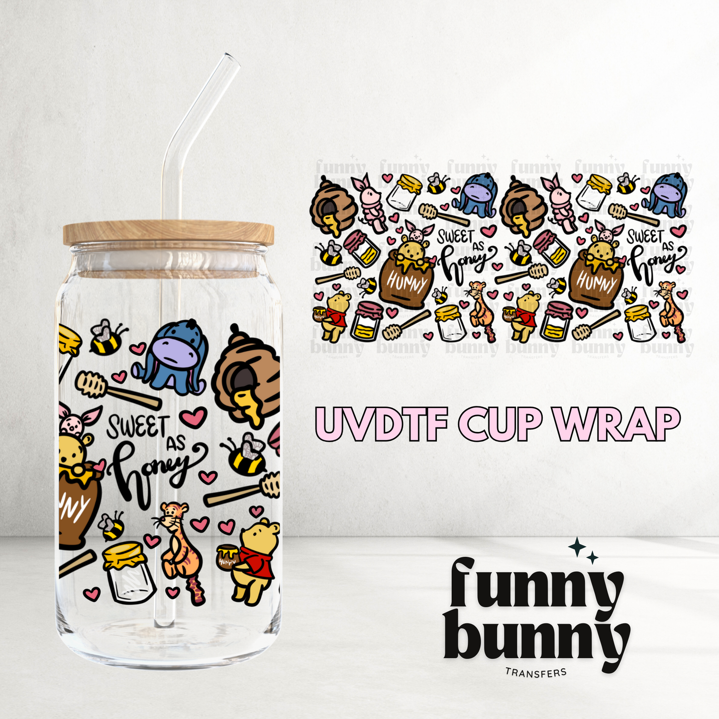 Sweet As Honey - 16oz UVDTF Cup Wrap