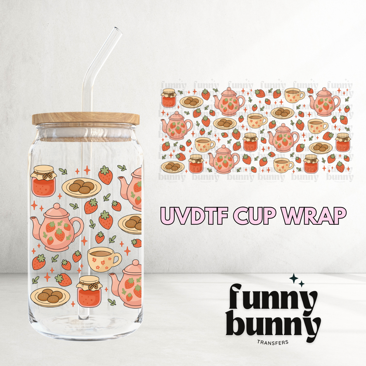 Sweet Berries 2.0 - 16oz UVDTF Cup Wrap