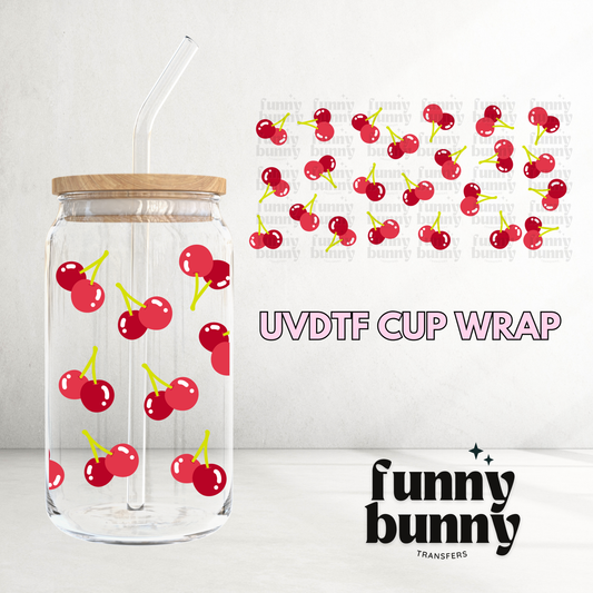 Sweet Cherries - 16oz UVDTF Cup Wrap