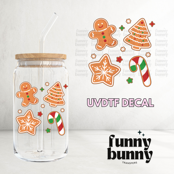 Sweet Gingerbread Cookies - UVDTF Decal – Funny Bunny Transfers