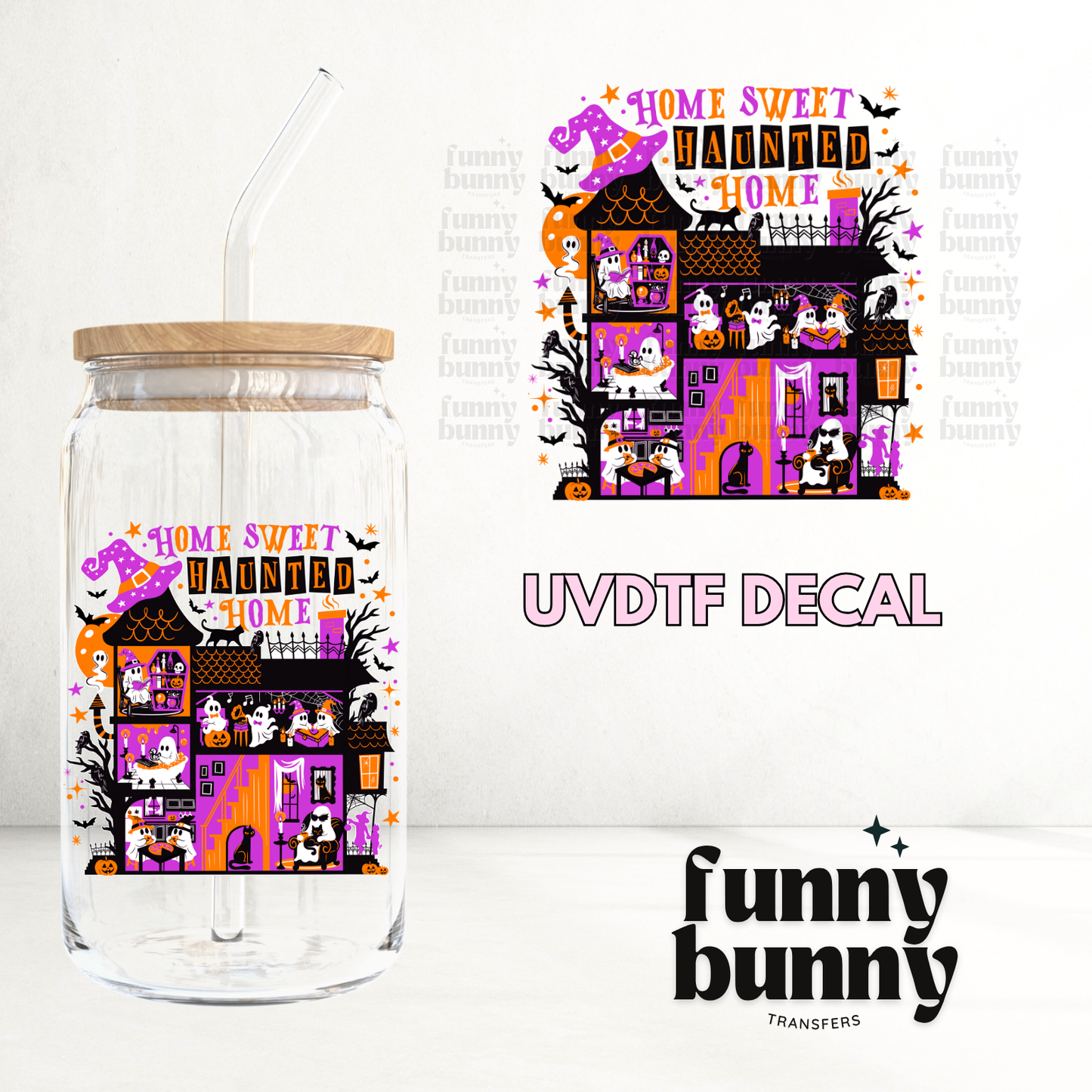 Sweet Haunted Home - UVDTF Decal