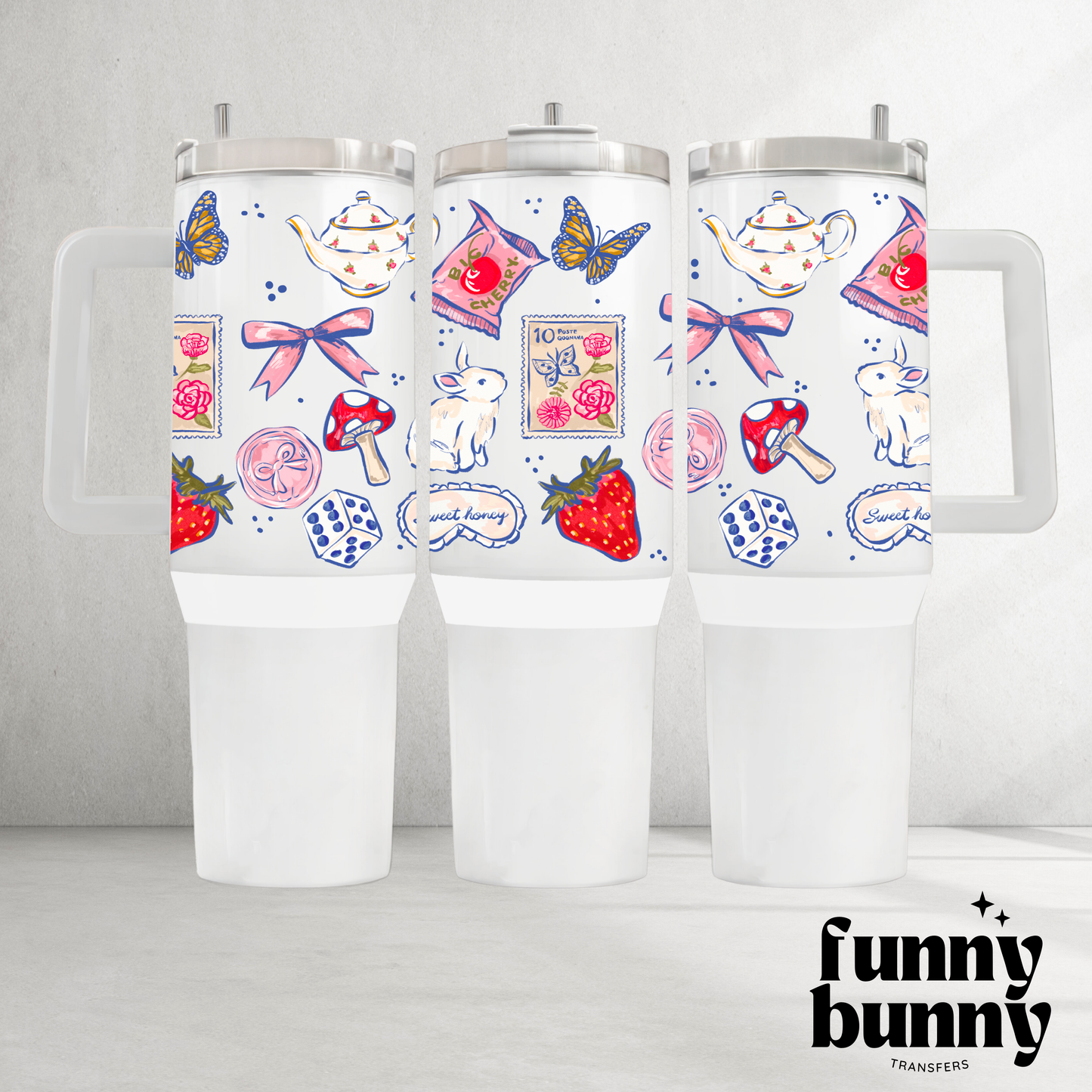 Sweet Honey Bunny  - 40oz UVDTF Tumbler Wrap