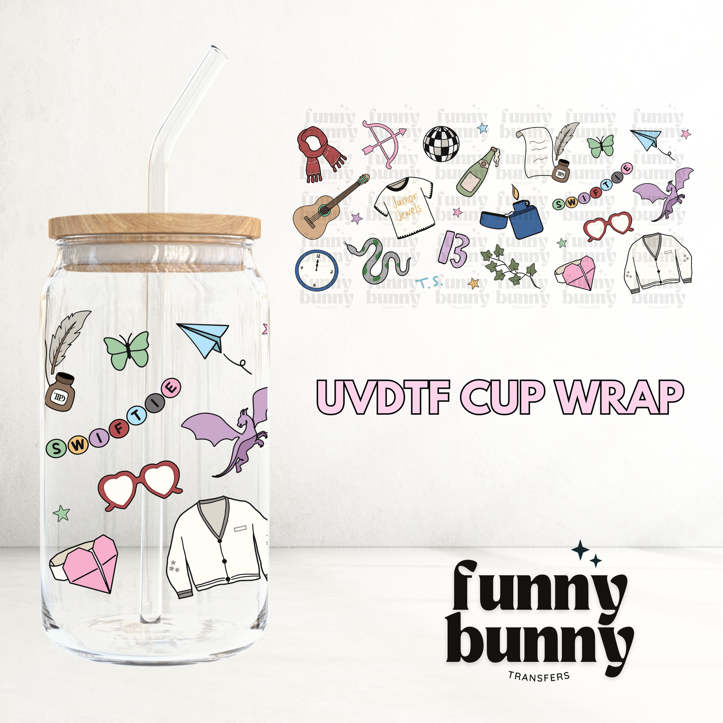 TS Icons - 16oz UVDTF Cup Wrap