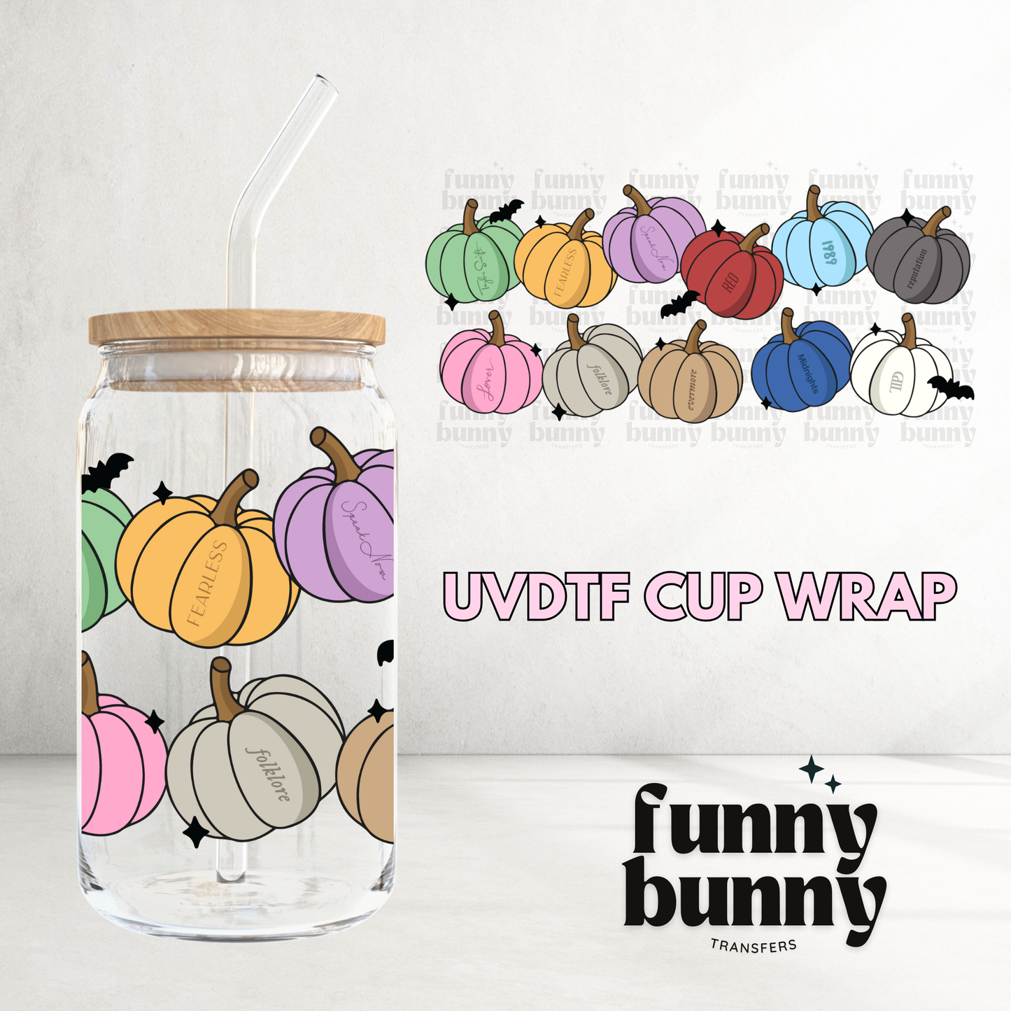 TS Pumpkins - 16oz UVDTF Cup Wrap