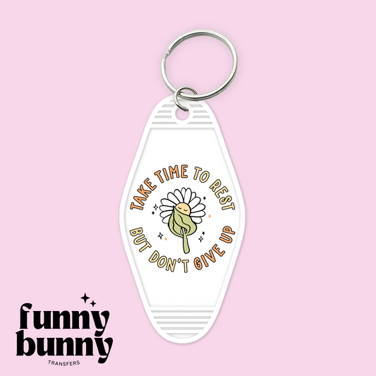 Take Time To Rest - Motel Keychain