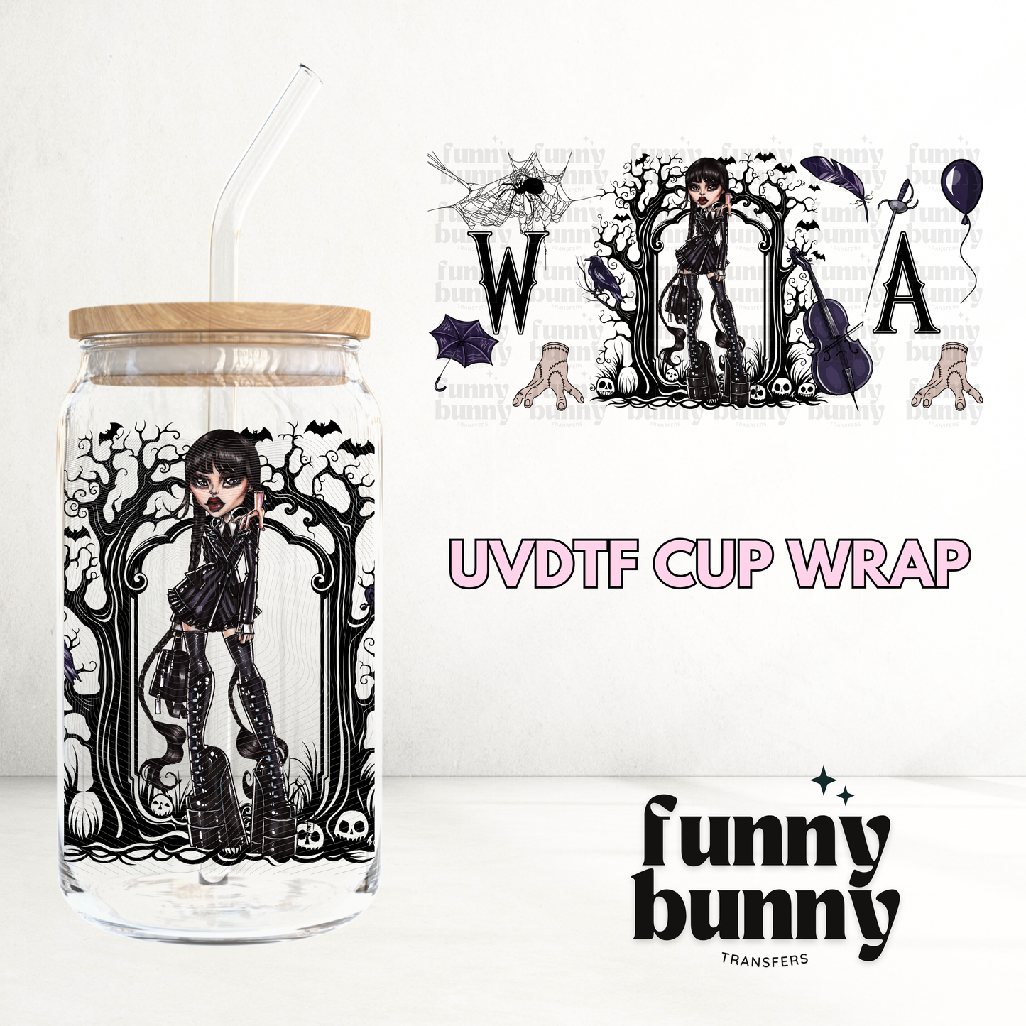 Taking A Dark Turn - 16oz UVDTF Cup Wrap