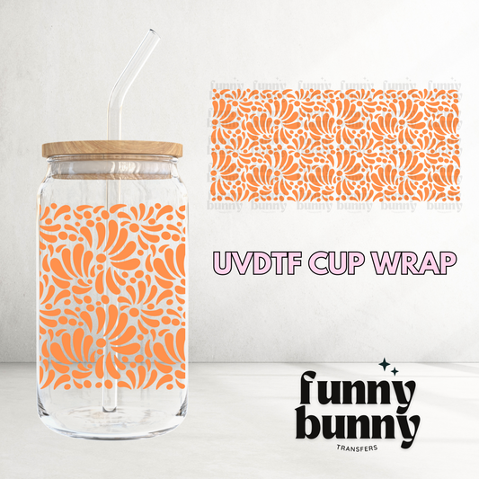 Talavera Apricot -  16oz UVDTF Cup Wrap