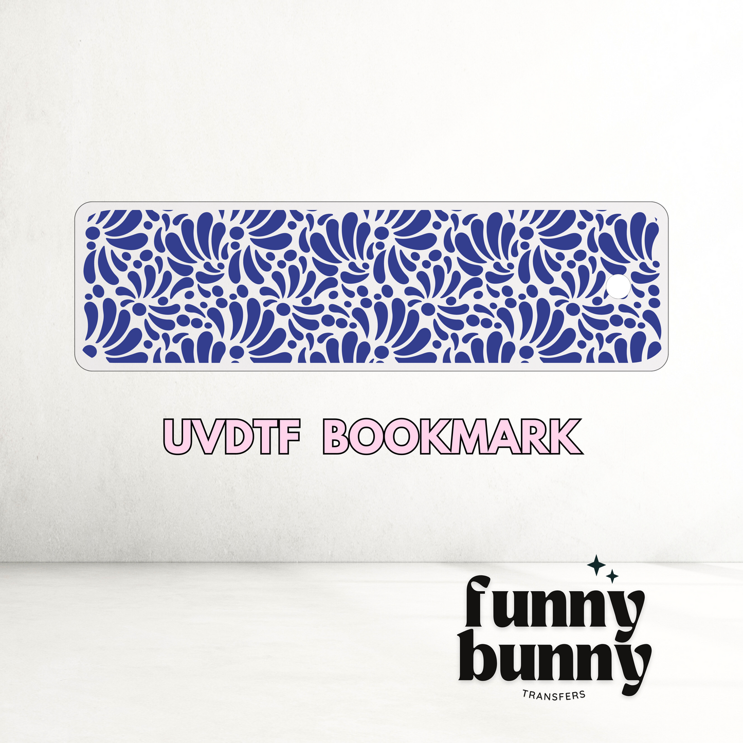 Talavera Navy blue - UVDTF Bookmark Decal