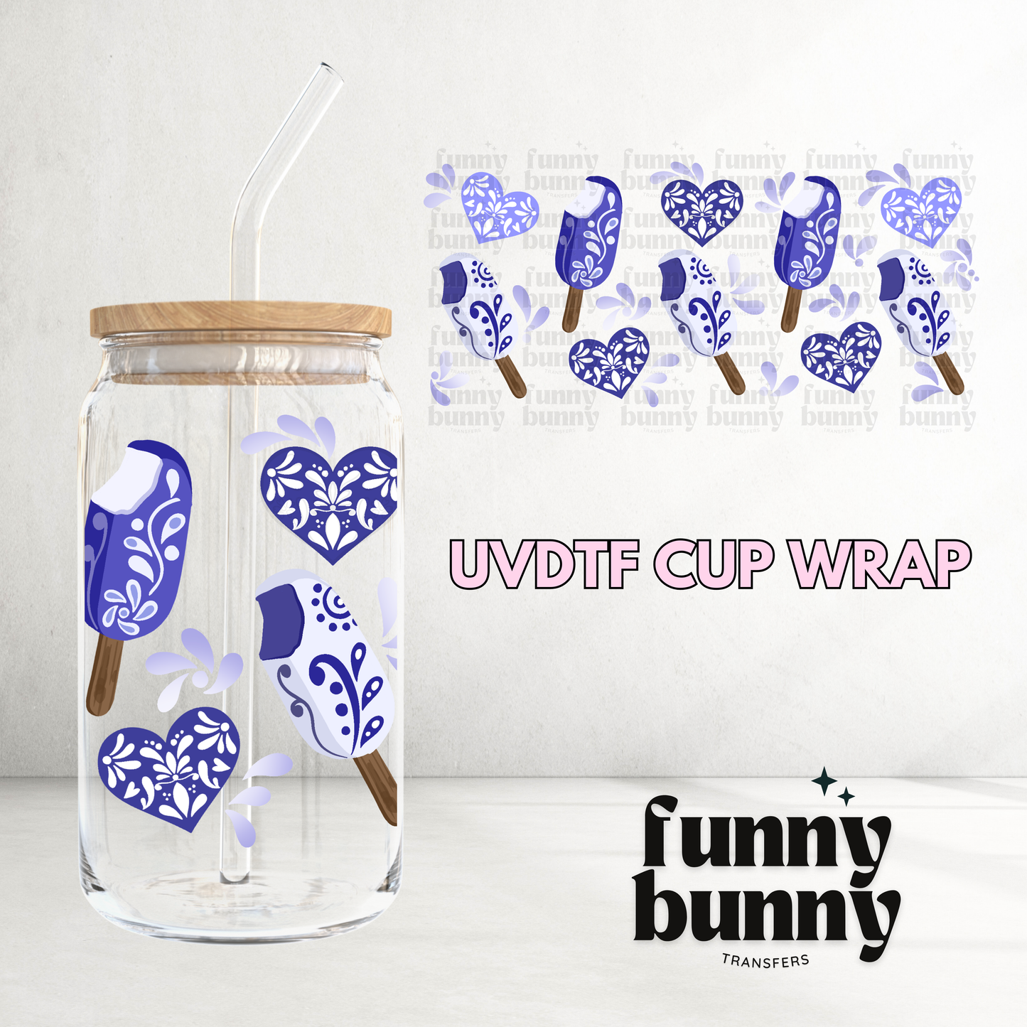 Talavera Popsicles - 16oz UVDTF Cup Wrap