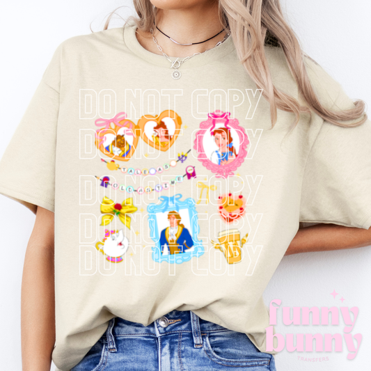 Tale As Old As Time Locket - DTF Transfer