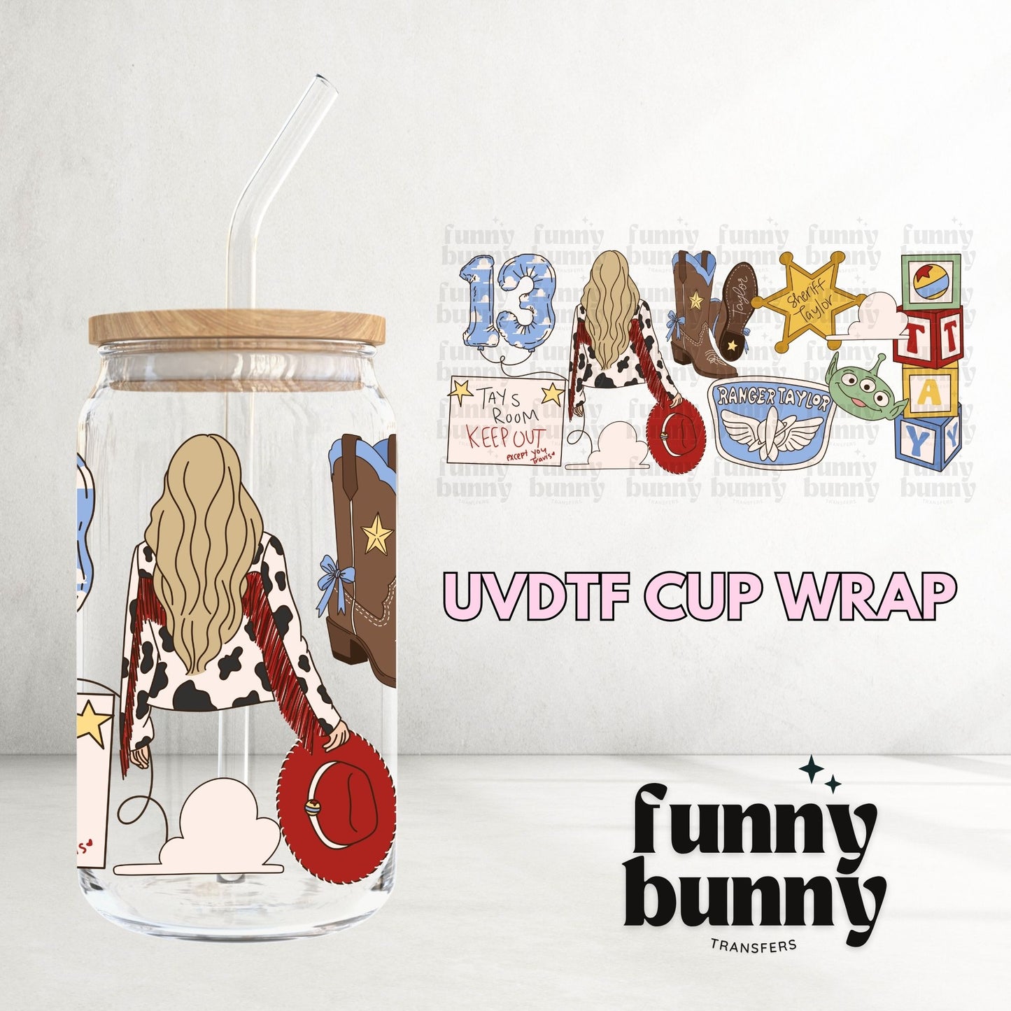 Tays Room - 16oz UVDTF Cup Wrap