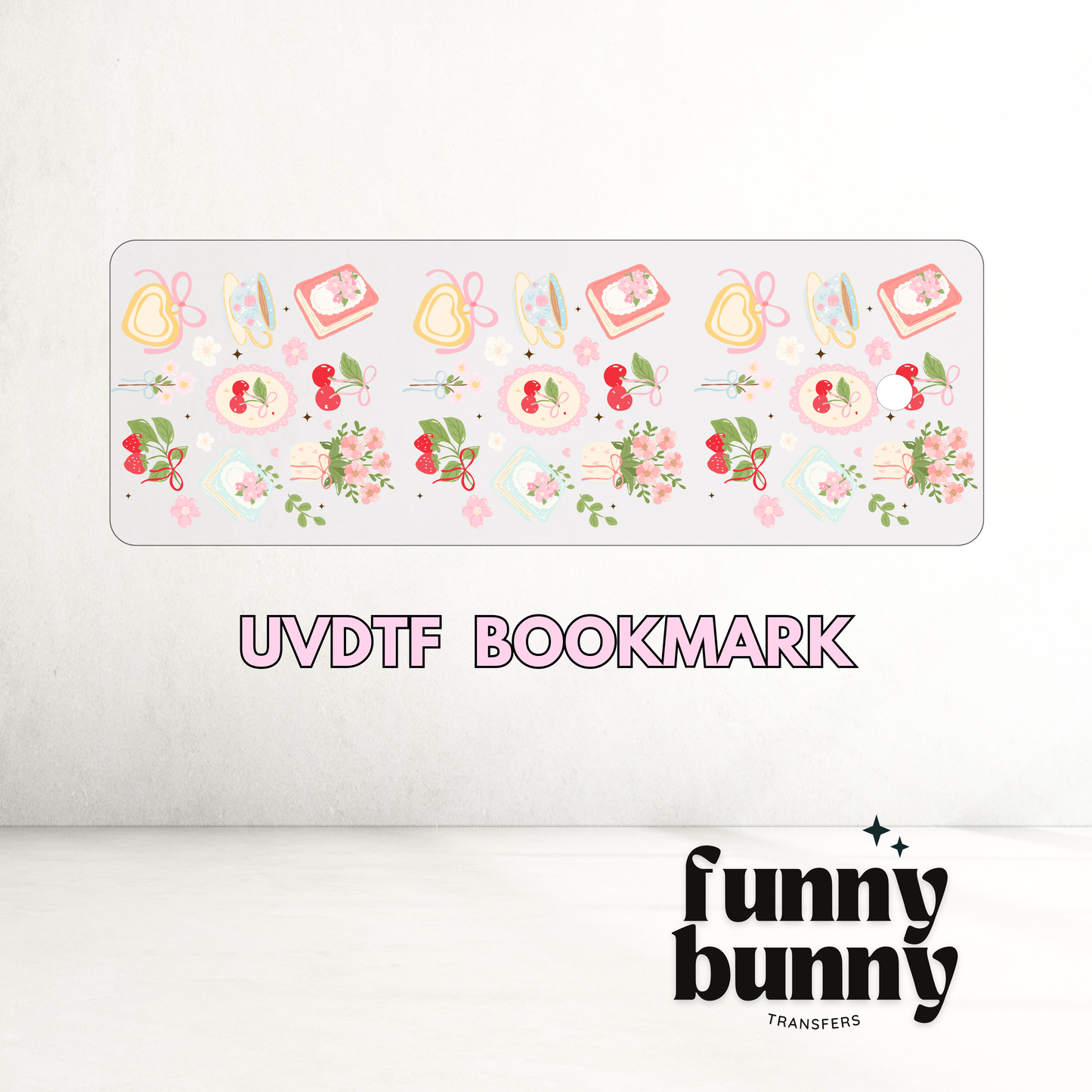 Tea Time Garden - UVDTF Bookmark Decal
