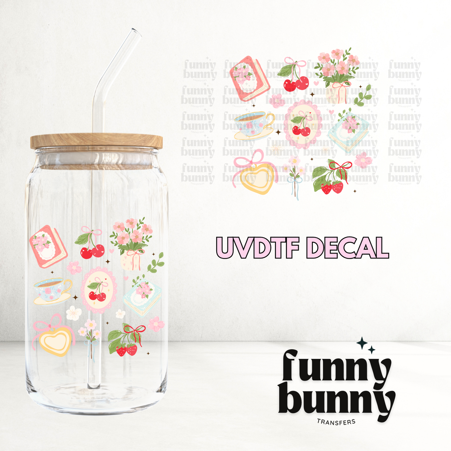 Tea Time Garden - UVDTF Decal