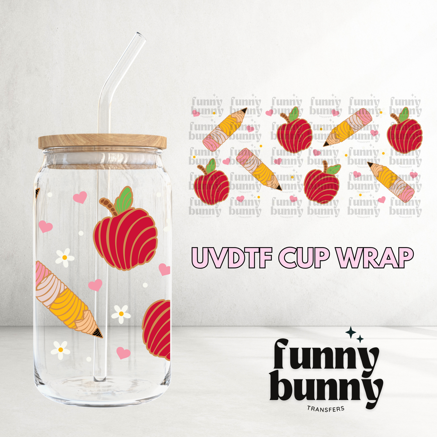 Teacher Concha - 16oz UVDTF Cup Wrap
